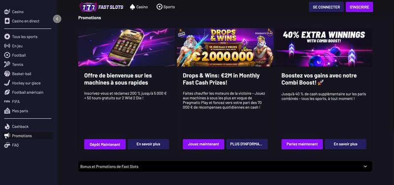 Découvrez les Meilleurs Casinos en Ligne Fast Slots pour les Francophones à France Découvrez les Meilleurs Casinos en Ligne Fast Slots pour les Francophones à France